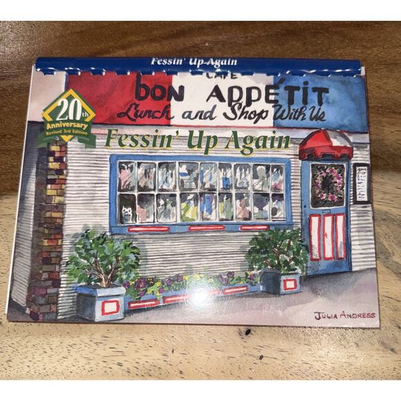 FESSIN' UP AGAIN WITH BON APPETIT Cookbook Shreveport, LA Cafe Sue Fess SIGNED - Picture 1 of 2